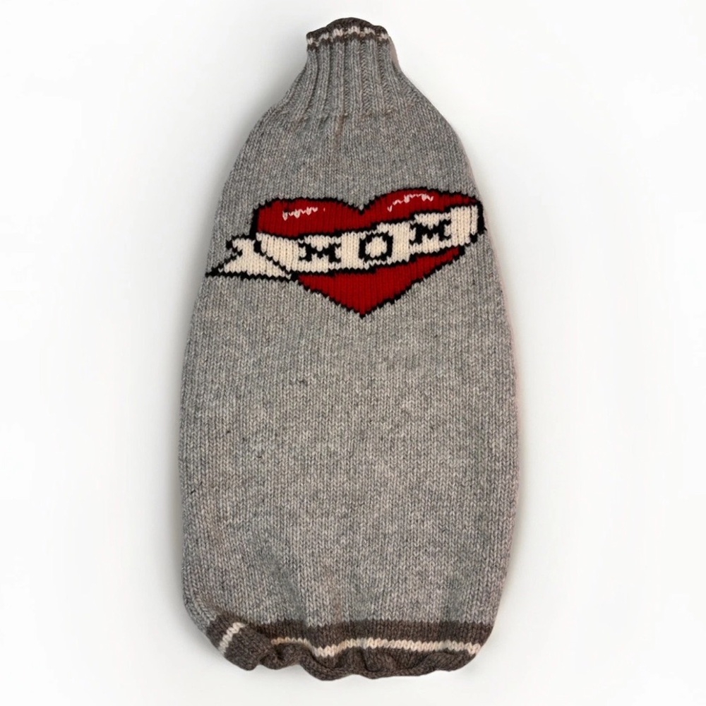 Chilly Dog Brand Tattooed Mom Wool Dog Sweater -Medium